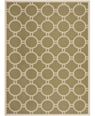 Courtyard CY6924 Green and Beige 8' x 11' Sisal Weave Outdoor Area Rug