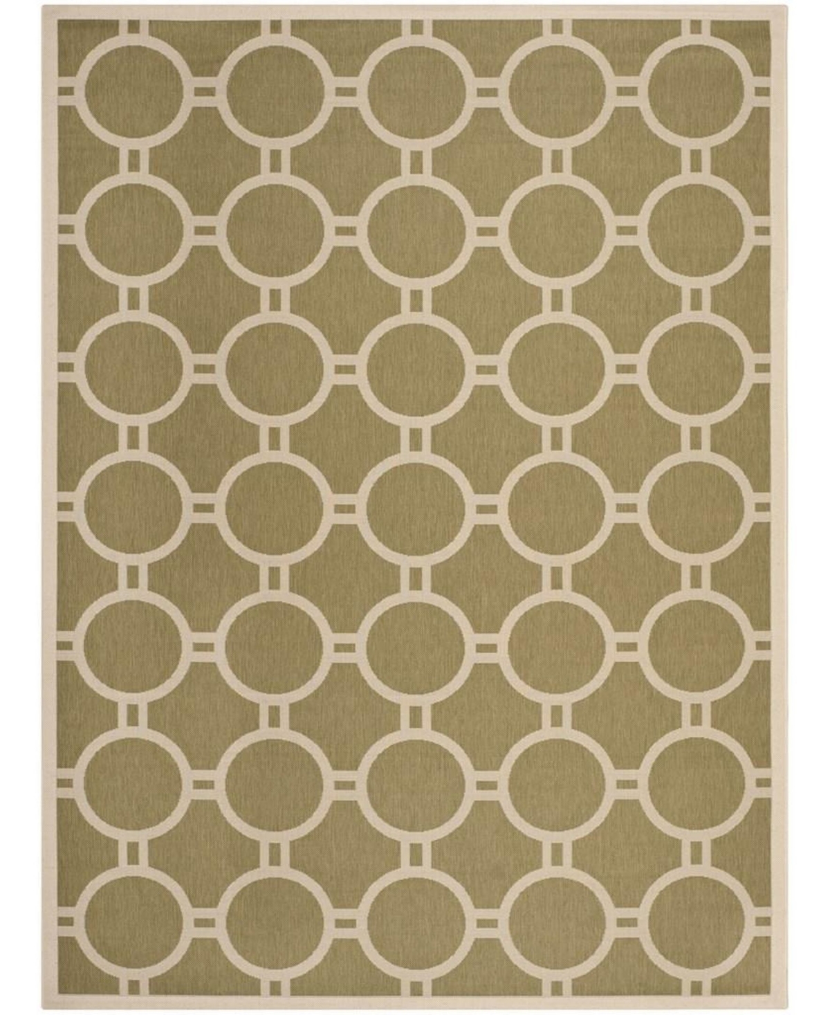 Safavieh Courtyard Green and Beige 8' x 11' Sisal Weave Outdoor Area Rug - Green