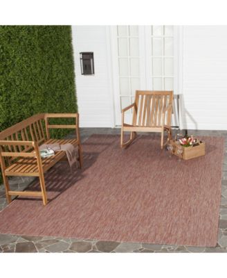 Courtyard CY8520 Red 8' x 11' Sisal Weave Outdoor Area Rug