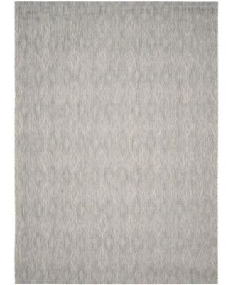 Courtyard CY8522 Gray 8' x 11' Sisal Weave Outdoor Area Rug