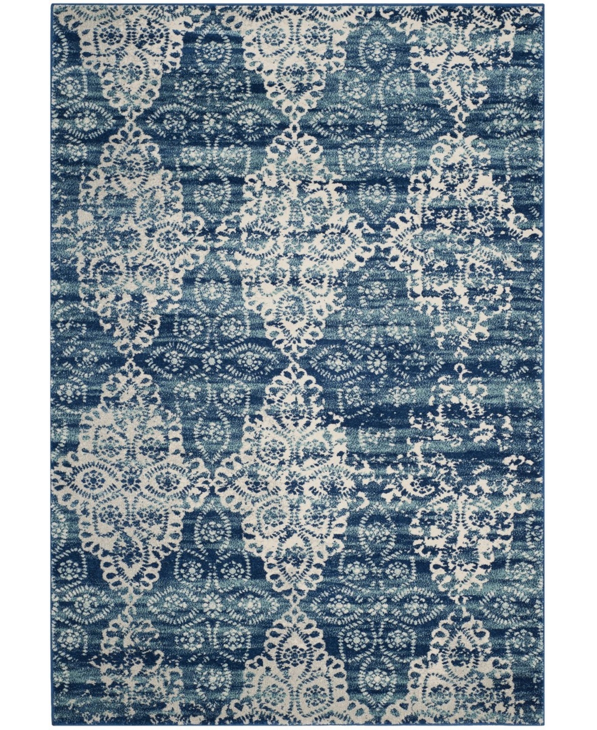 Safavieh Evoke Royal and Ivory 10' x 14' Area Rug - Royal Blue