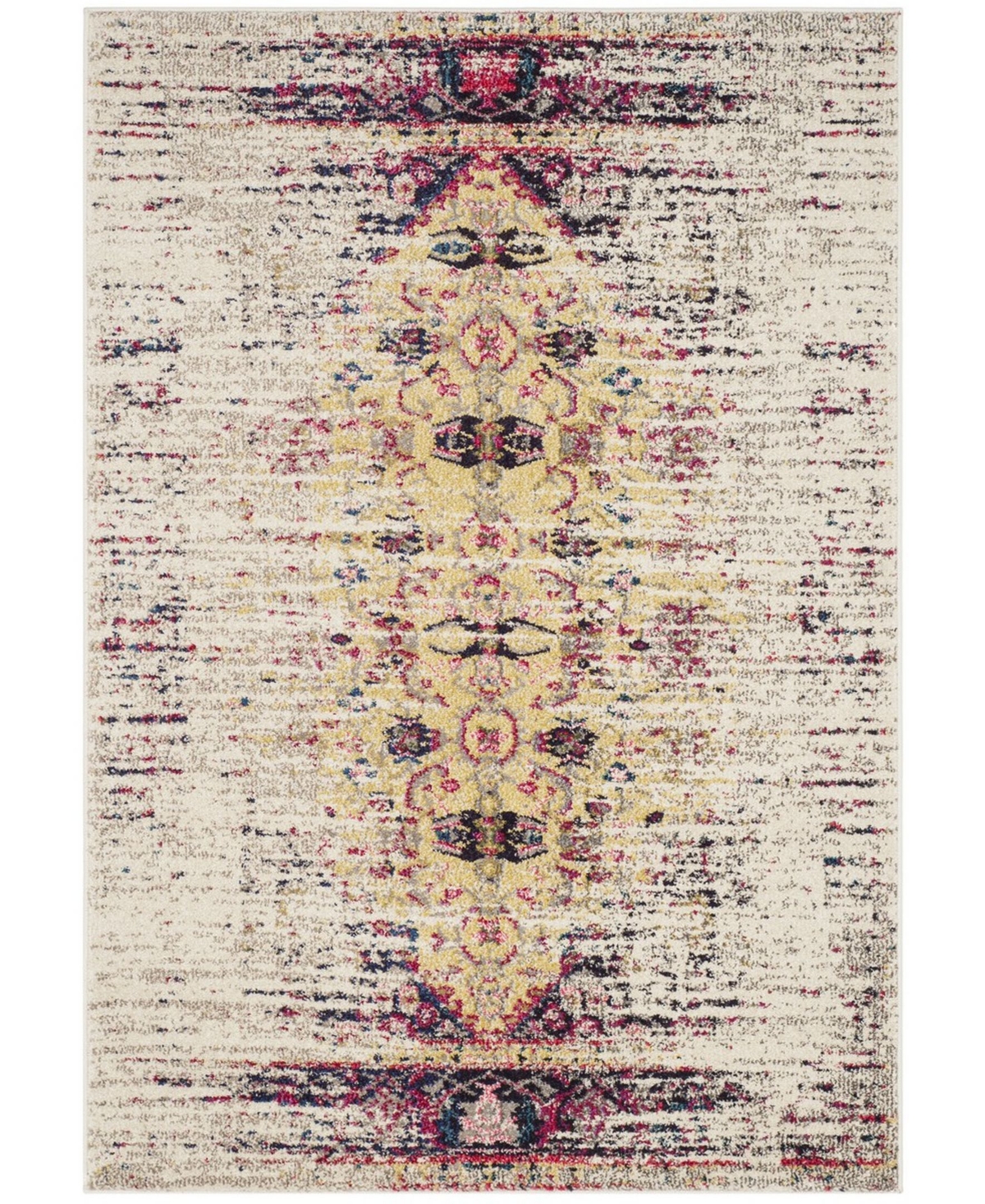 Safavieh Monaco 6'7in x 9'2in Area Rug - Ivory/Pink