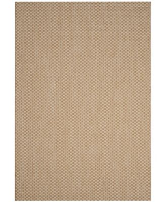 Courtyard CY8653 Natural and Cream 5'3" x 7'7" Sisal Weave Outdoor Area Rug