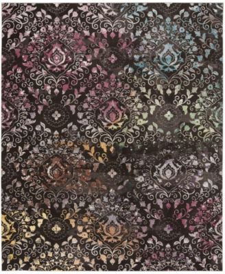 Aria Brown and Multi 9' x 12' Area Rug