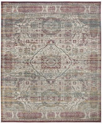 Aria Red and Creme 9' x 12' Area Rug
