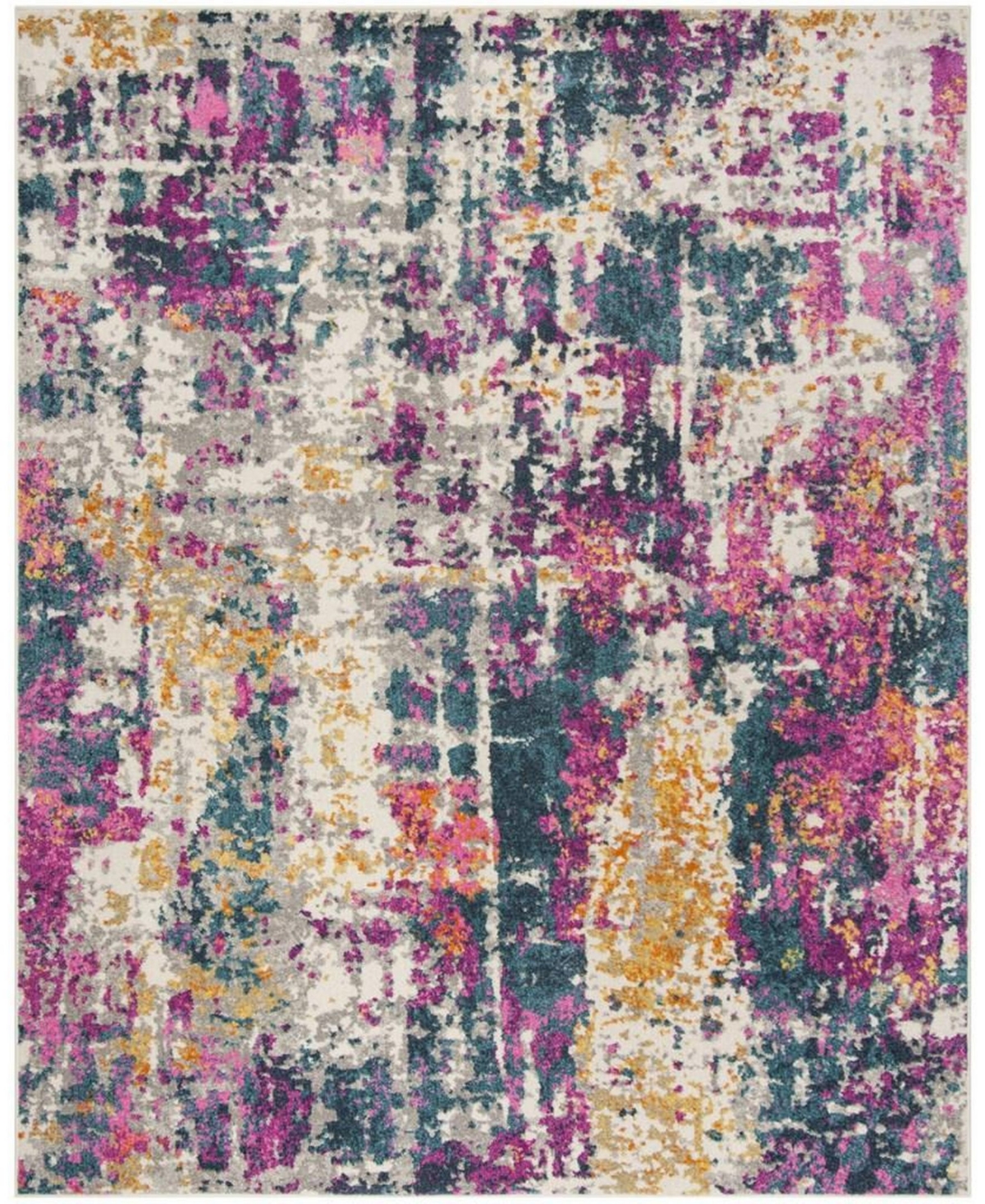 Safavieh Madison MAD143B Ivory and Blue 9' x 12' Area Rug - Ivory