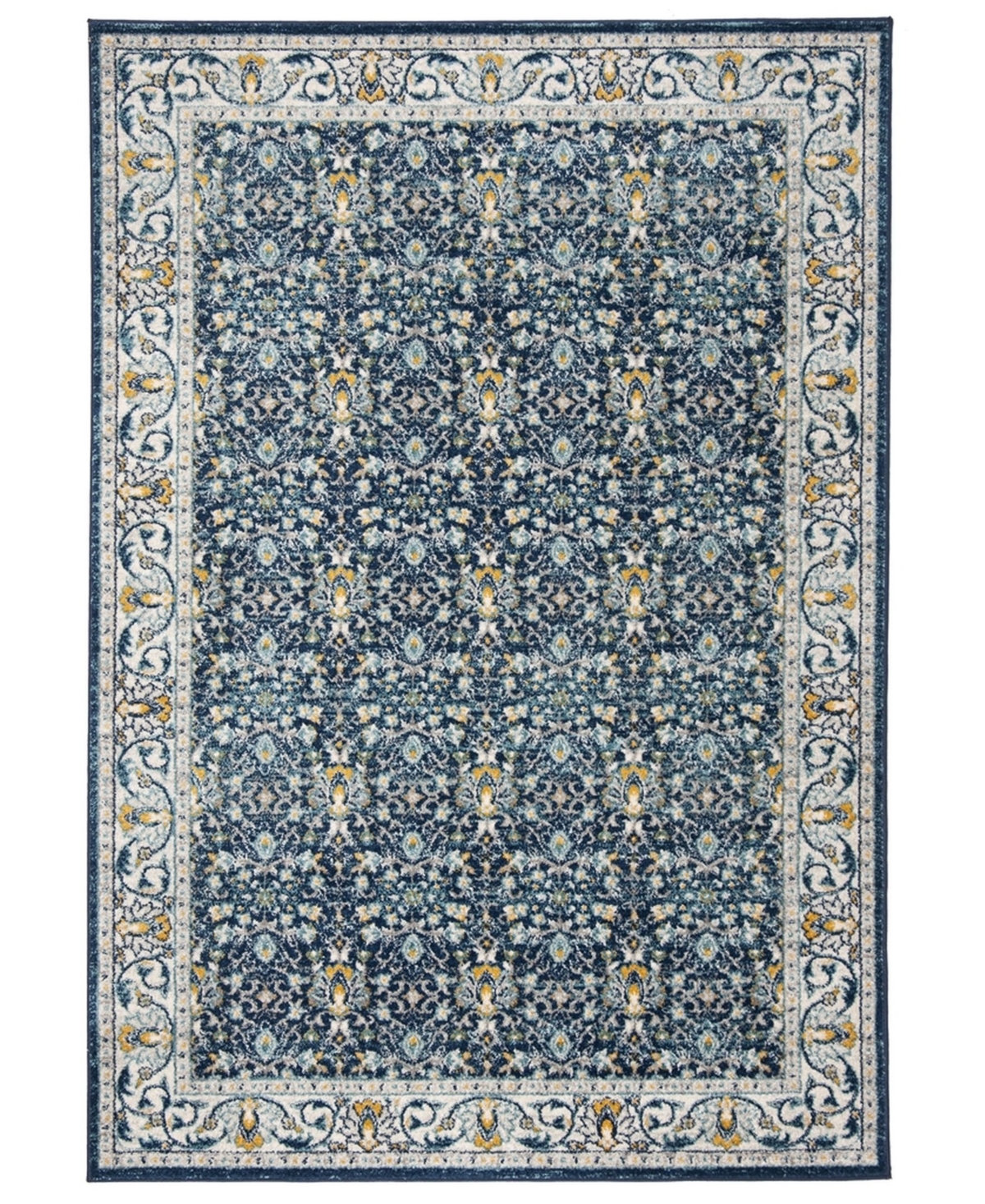 Safavieh Madison MAD151N 9' x 12' Sisal Weave Area Rug - Navy/Creme