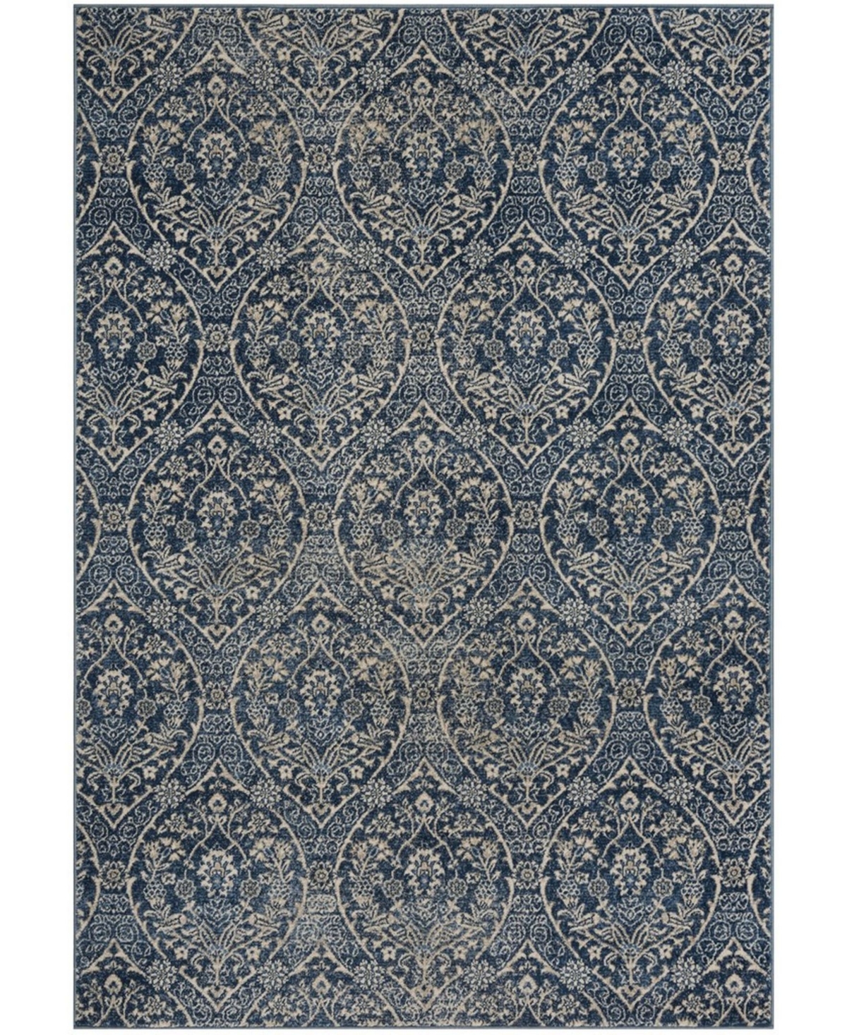 Safavieh Brentwood BNT860and Light Gray Area Rug - Navy