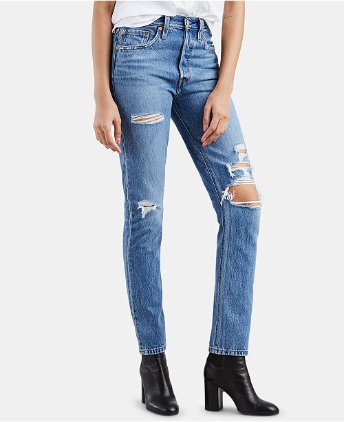 Levi S Women S 501 Skinny Jeans Reviews Women Macy S