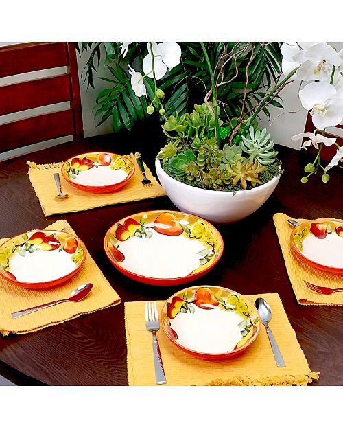 Elama 5 Piece Pasta Serving Bowl Set & Reviews Dinnerware Dining