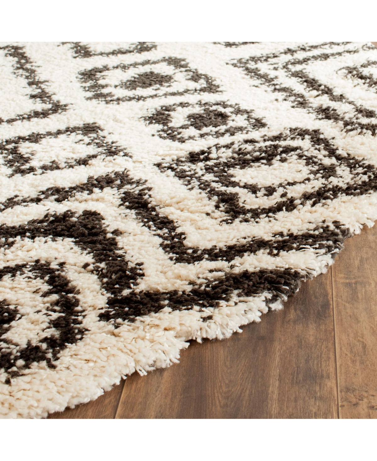 Safavieh Belize SGB488and Charcoal x Area Rug - Ivory