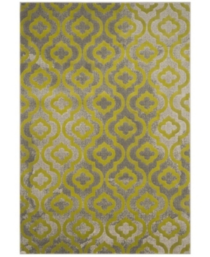 Safavieh Porcello Light Gray and Green 6' x 9' Area Rug