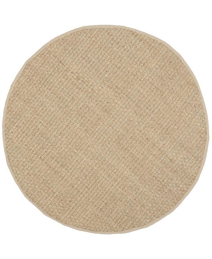 Safavieh Natural Fiber Natural and Beige 8' x 8' Sisal Weave Round Area ...