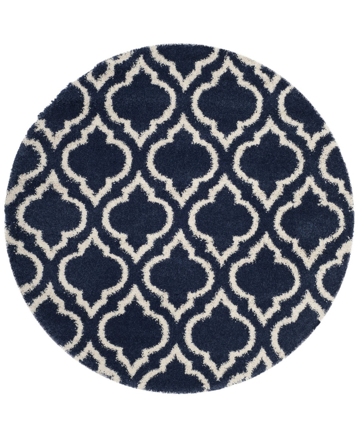 Safavieh Hudson 7' x 7' Round Area Rug - Navy/Ivory