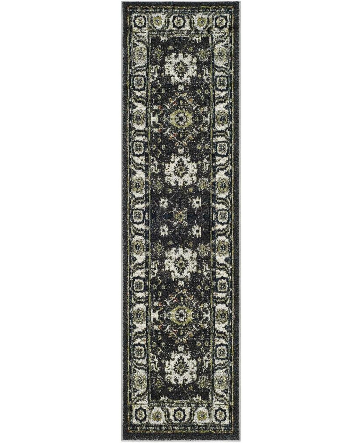 Safavieh Vintage Hamadan 6'7in x 9' Area Rug - Dark Grey/Ivory