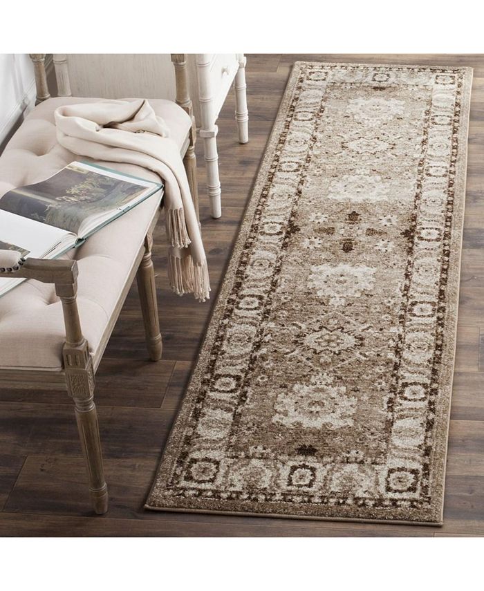 Safavieh Vintage Hamadan Taupe 2'2" x 6' Runner Area Rug Macy's
