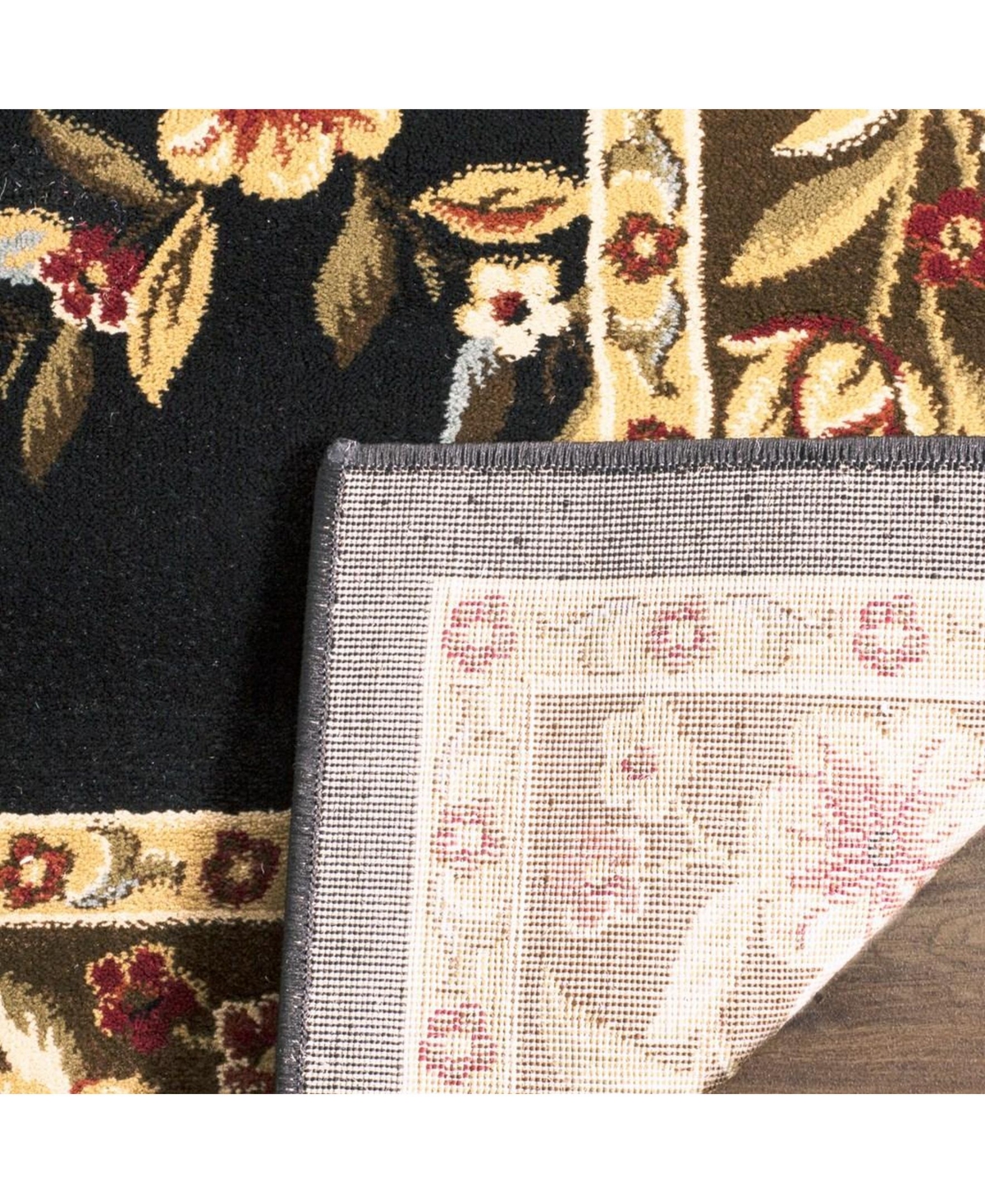 Safavieh Lyndhurst LNH557 Black and Brown 5'3" x 7'6" Area Rug