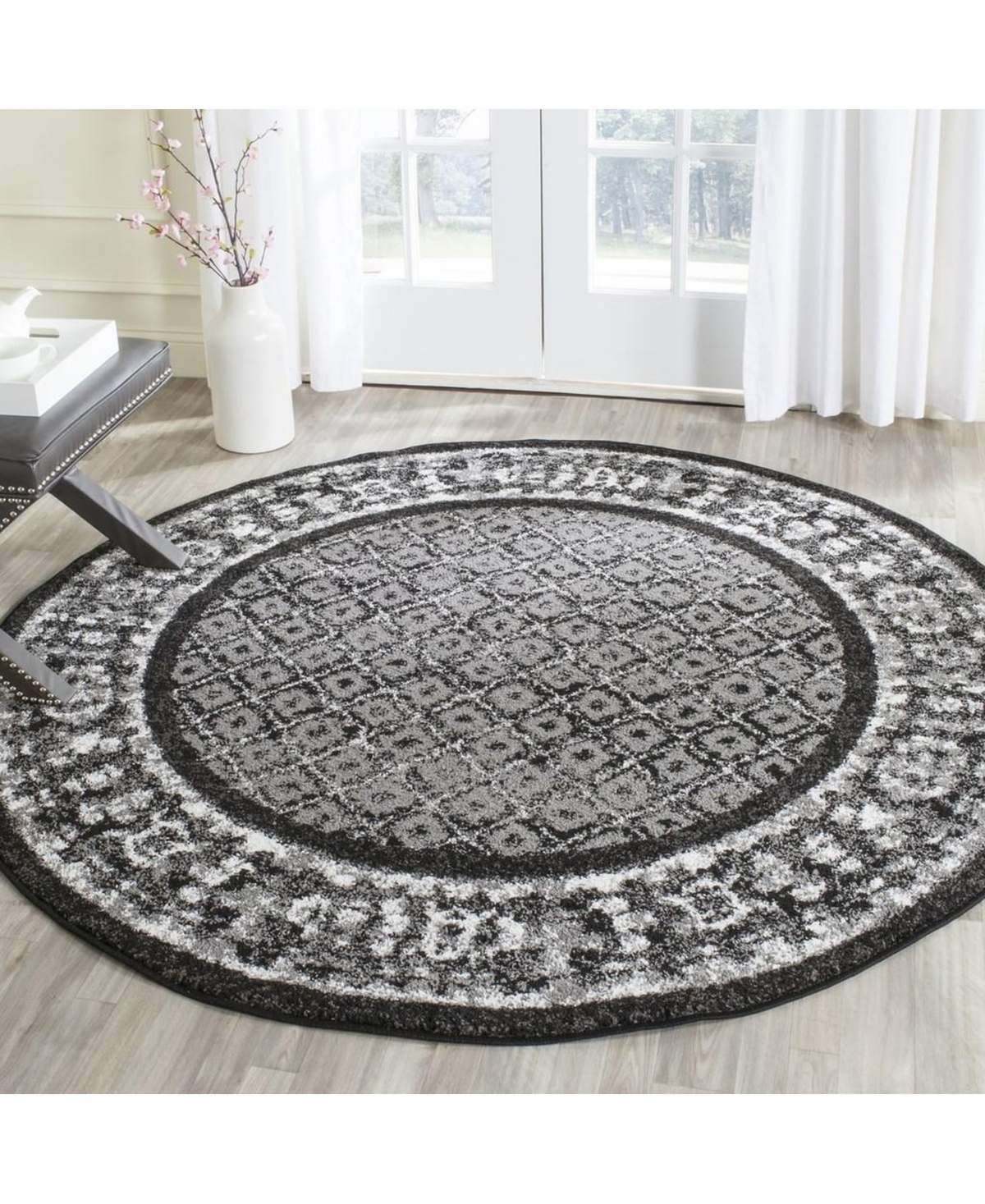 Safavieh Adirondack 110and Silver x Area Rug - Black