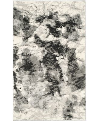 Retro RET2141 Cream and Gray 5' x 8' Area Rug