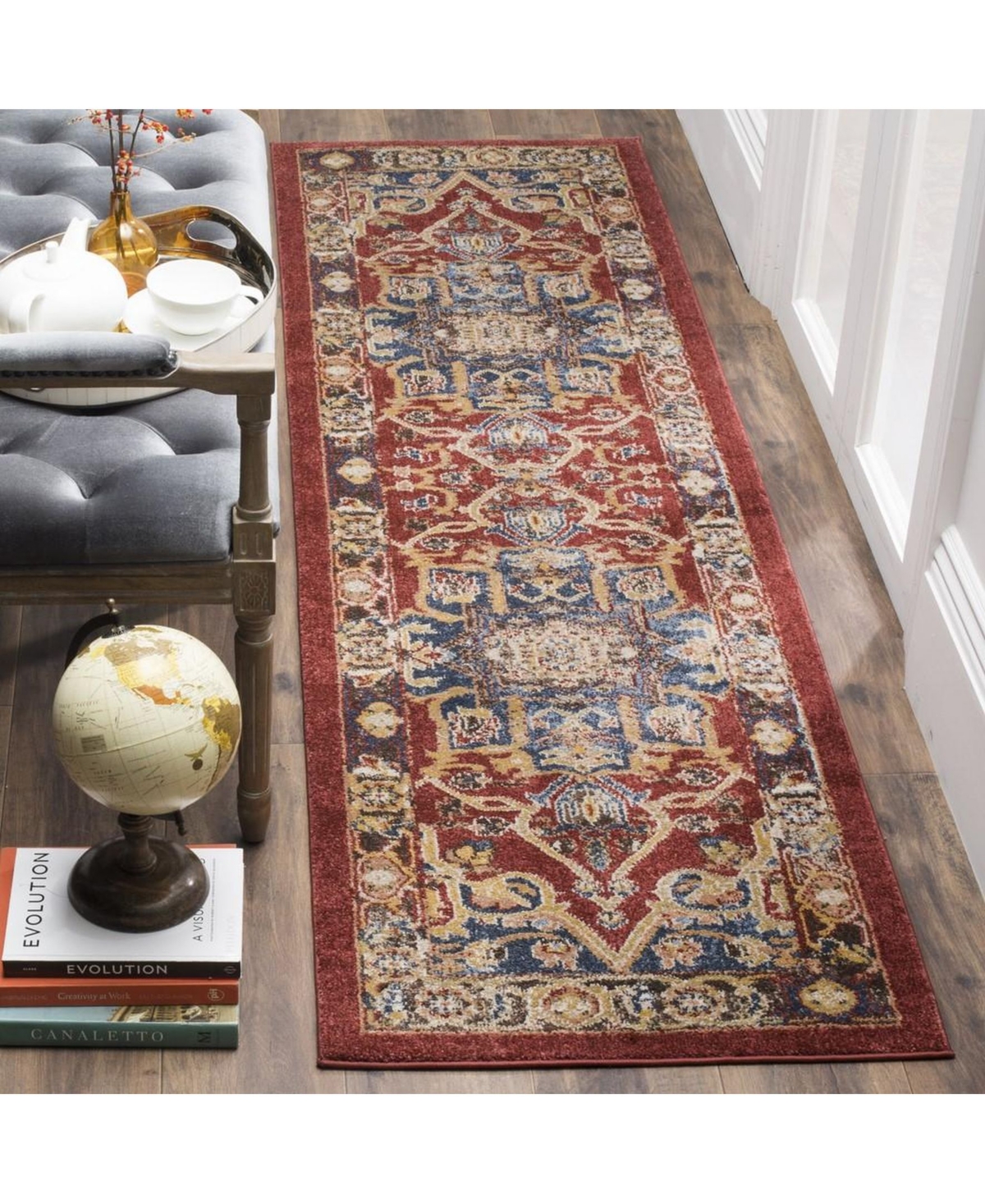 Safavieh Bijar BIJ605and Royal Area Rug - Red