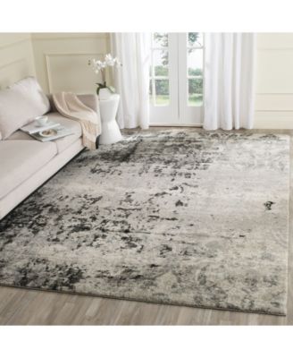 Retro RET2139 Light Gray and Gray 8' x 10' Area Rug