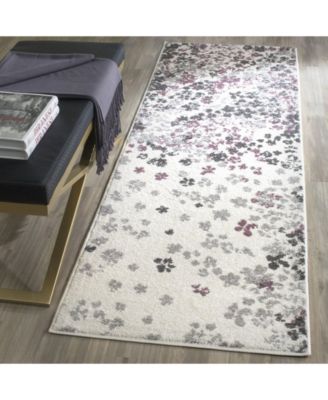 Safavieh Adirondack Ivory And Purple 2'6" X 8' Runner Area Rug ...