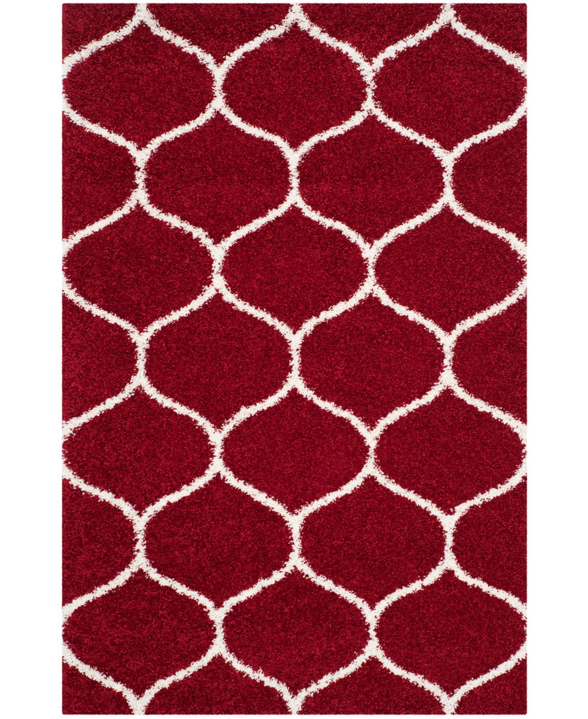 Safavieh Hudson 5'1in x 7'6in Area Rug - Red/Ivory