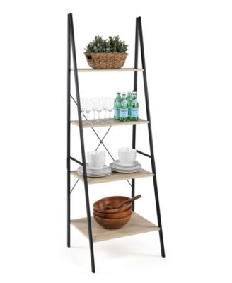 Humble Bee Good Jupiter 4 Tier 71" Tall Ladder Style Storage Unit / Bookcase
