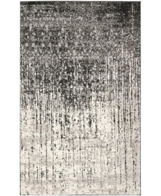 Retro RET2770 Black and Gray 5' x 8' Area Rug