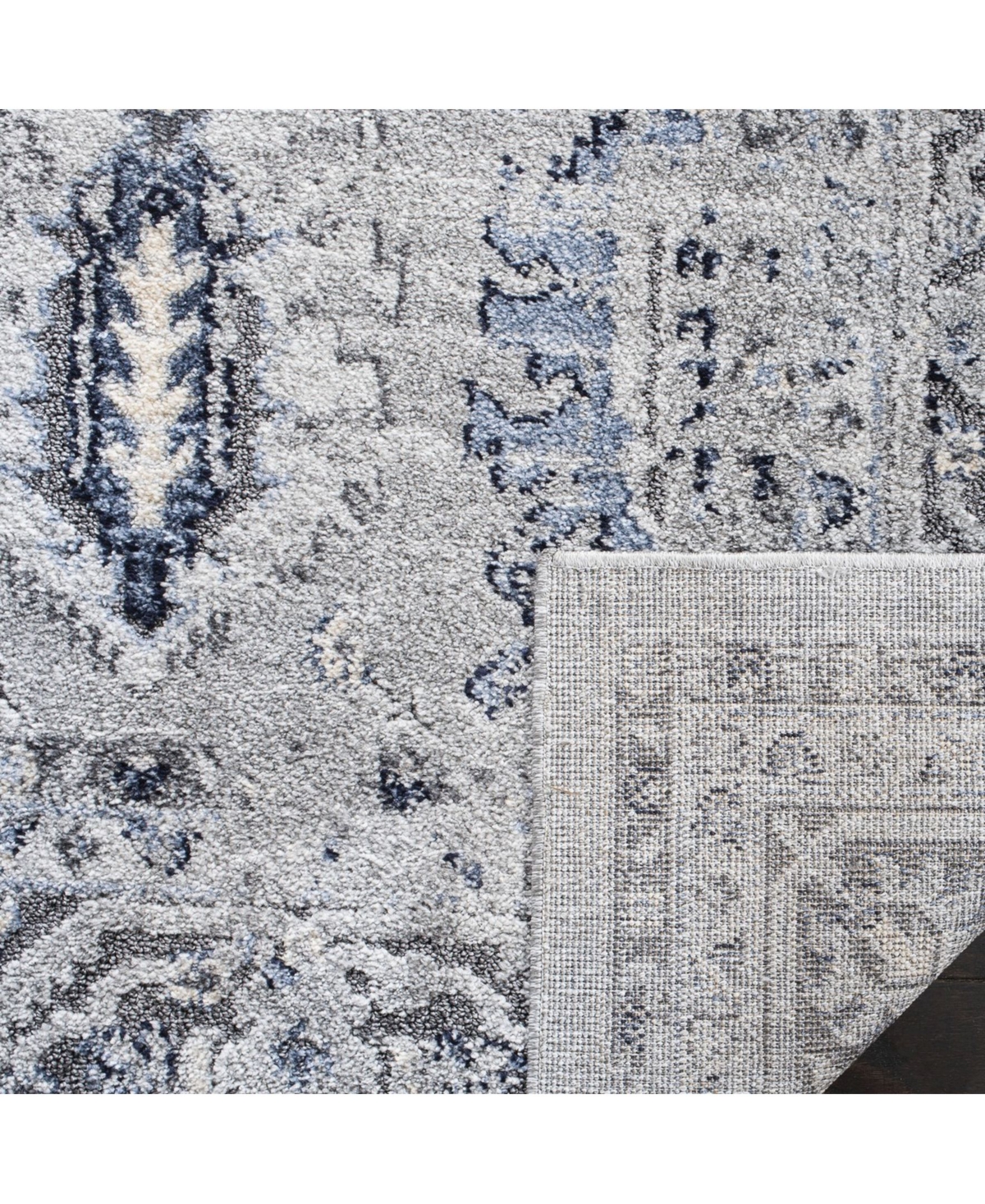 Safavieh Harbor HBR147and Dark Gray 5'3