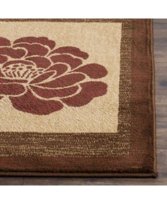 Lyndhurst LNH554 Brown and Multi 5'3" x 7'6" Area Rug