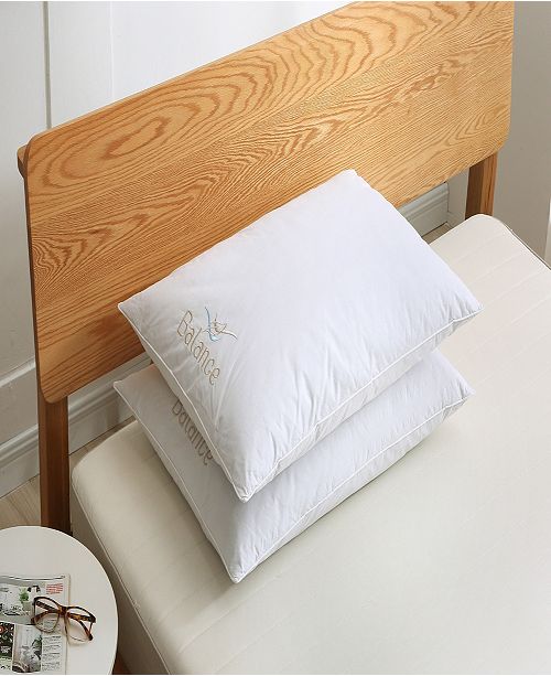 St James Home Balance Bed Pillow Twin Pack Memory Foam Core With