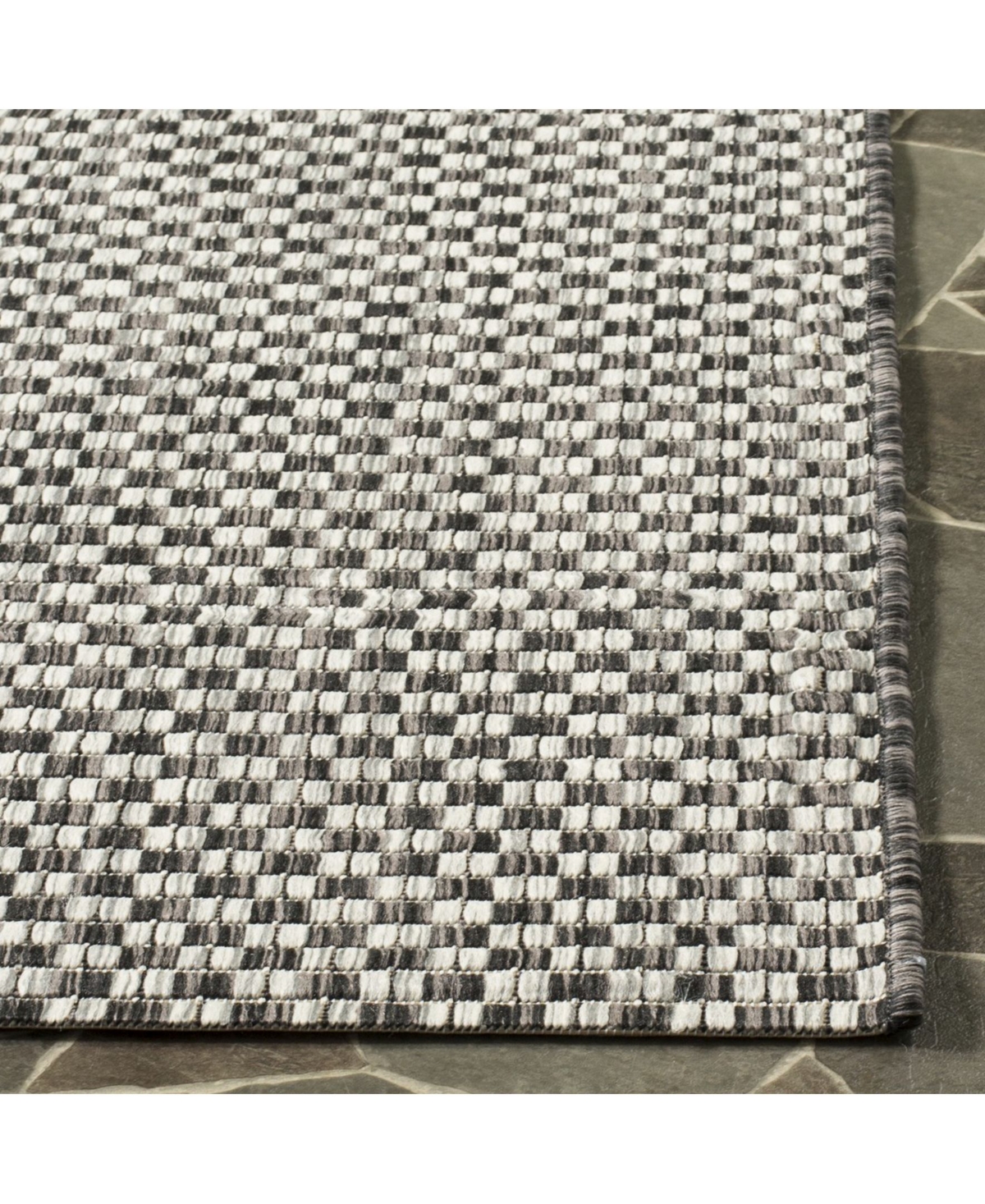 Safavieh Courtyard CY8653 Light and Light Gray 5'3" x 7'7" Sisal Weave Outdoor Area Rug
