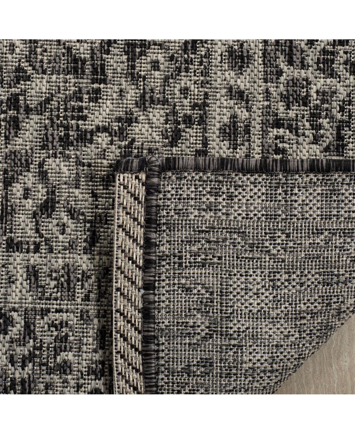 Safavieh Courtyard CY8751and Black 5'3