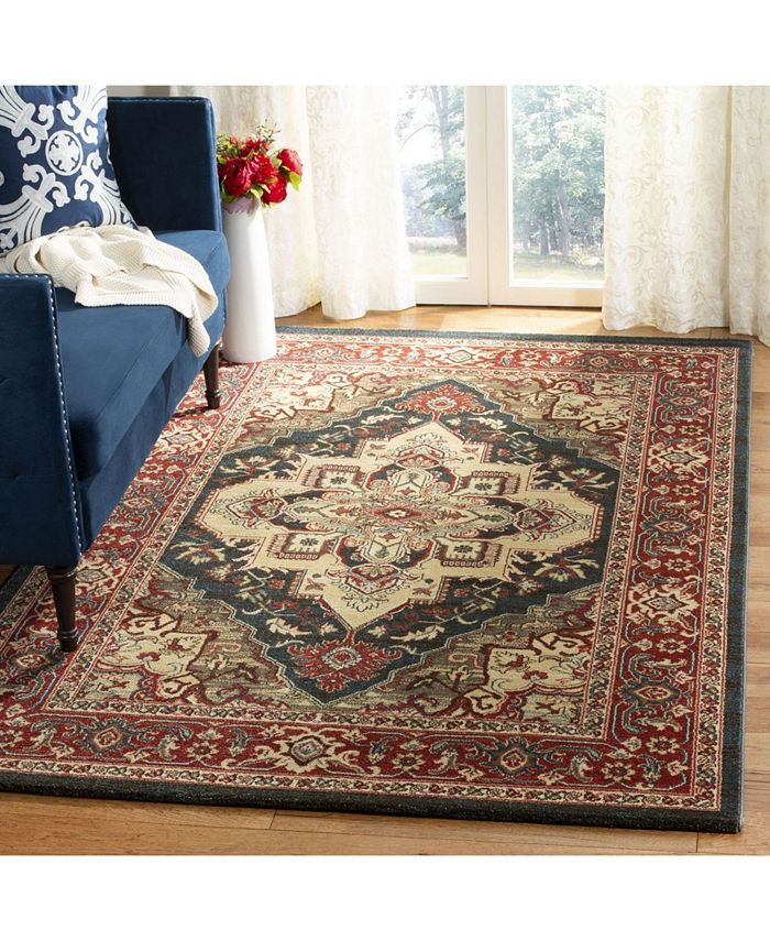 Safavieh Mahal Navy and Red 5'1" x 7'7" Area Rug Macy's