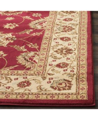 Lyndhurst LNH553 Red and Ivory 5'3" x 7'6" Area Rug