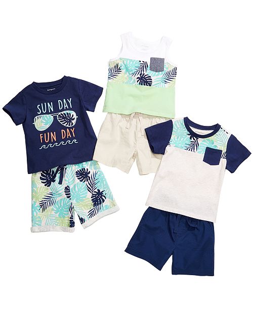 First Impressions Baby Boys Printed T Shirts Tank Tops Shorts