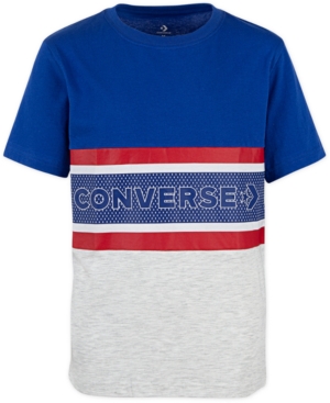 UPC 633716777012 product image for Converse Big Boys Retro Striped Cotton T-Shirt | upcitemdb.com