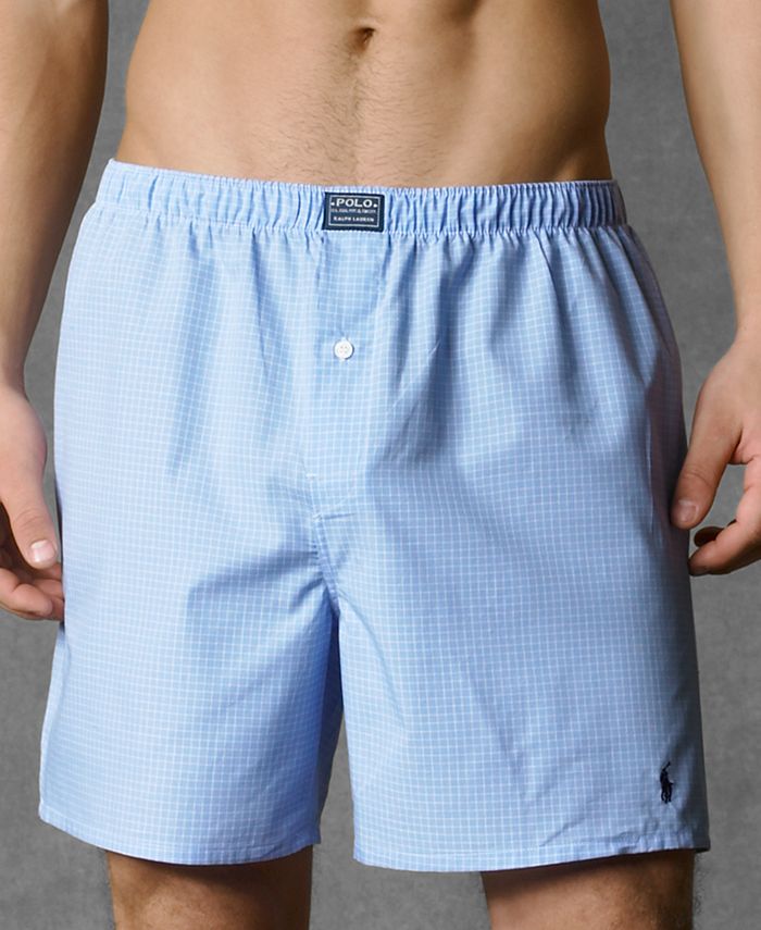 Polo Ralph Lauren Men's Underwear, Woven Boxer - Macy's