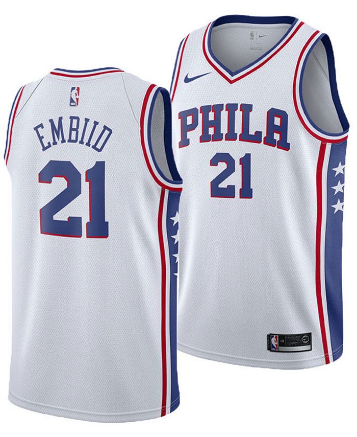 Men's Nike Joel Embiid White Philadelphia 76ers Swingman Player Jersey - Association Edition