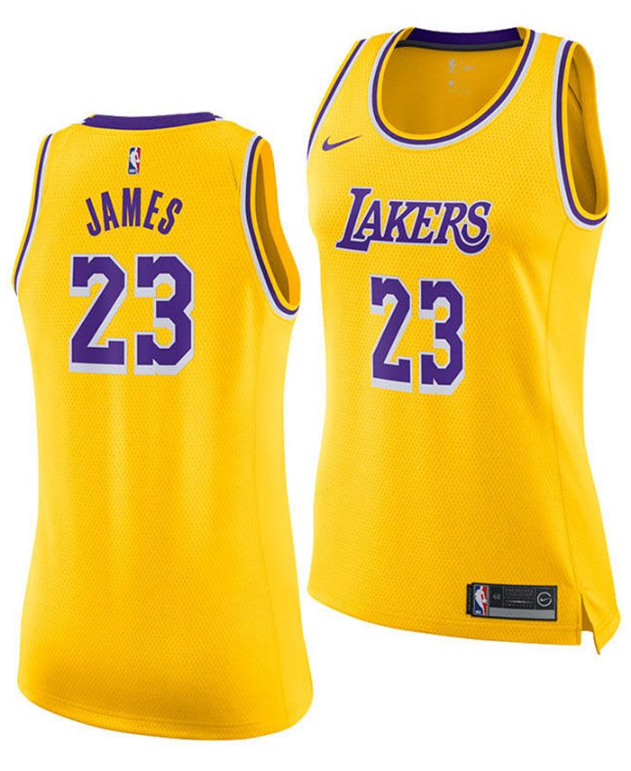 Nike Women's LeBron James Los Angeles Lakers Icon Swingman Jersey - Macy's