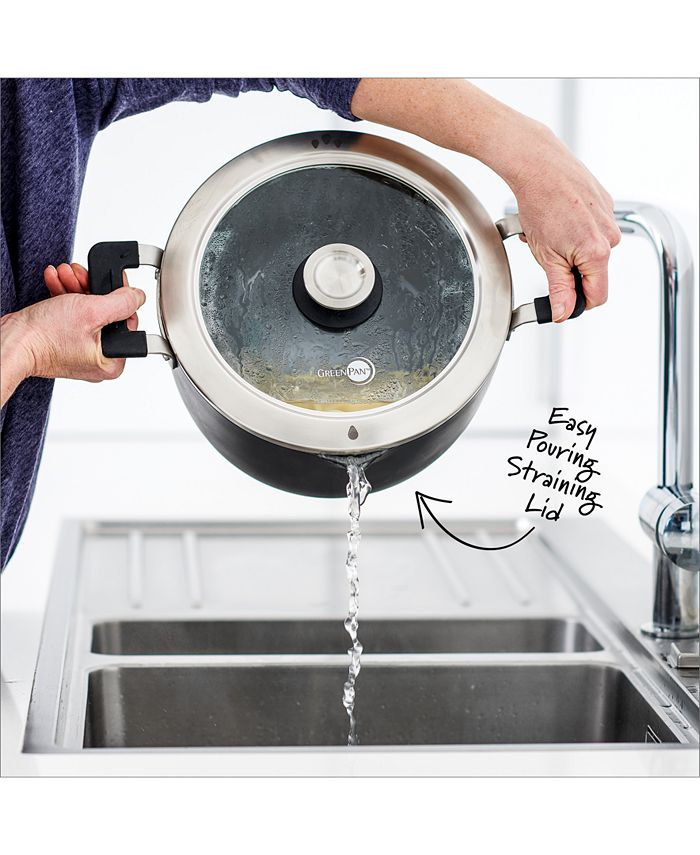 GreenPan Levels 6Qt. Stackable Ceramic Nonstick Stockpot with