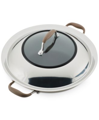 Anolon - Advanced Home Hard-Anodized 14" Nonstick Wok with Side Handles