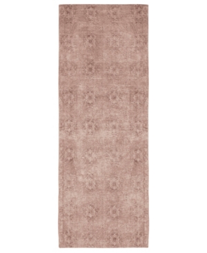 French Connection Fontayne Vintage Jacquard 20" X 60" Accent Rugs Bedding In Blush