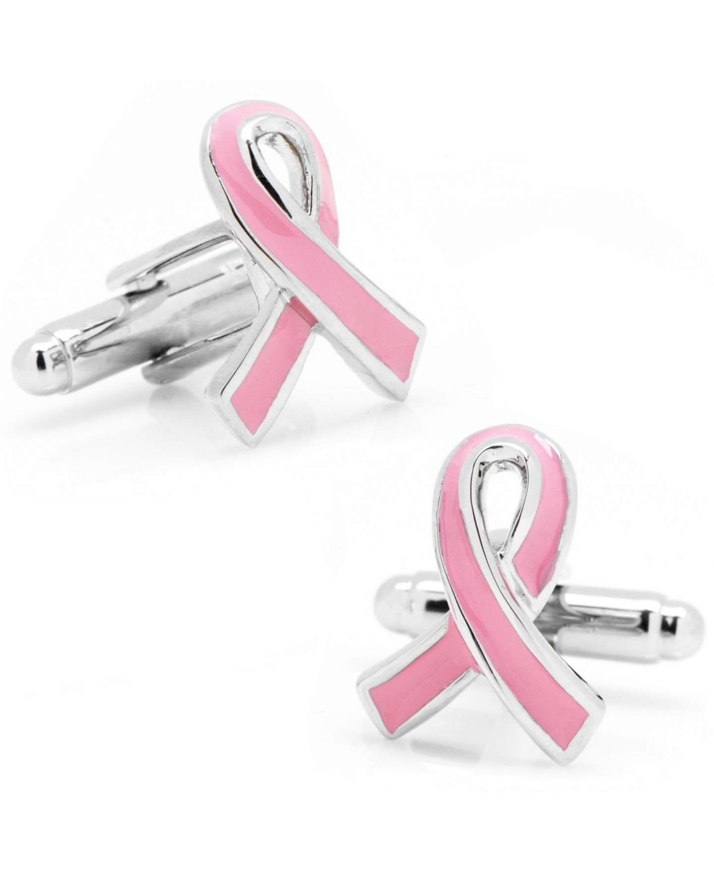 Мужские запонки Cufflinks Inc. Ribbon Breast Cancer Awareness Cufflinks — фото 1