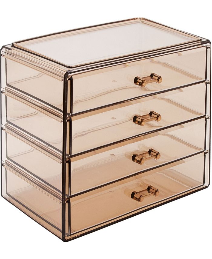 Sorbus Cosmetic Makeup and Jewelry Storage Case Display 4 Large