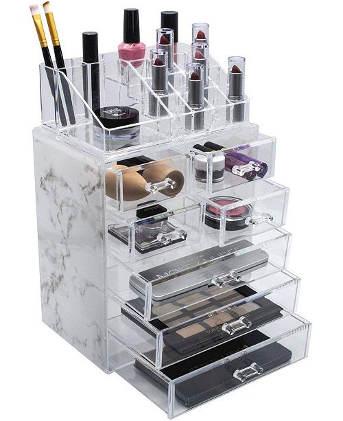 Sorbus Cosmetics Makeup Storage Case Medium Display Sets 3 Large