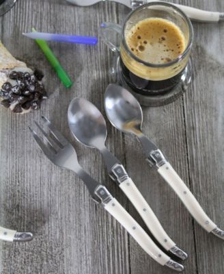 Laguiole Cocktail or Dessert Spoons and Forks, Set of 8