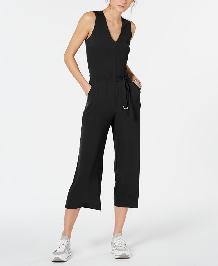 Michael kors cady belted jumpsuit sales