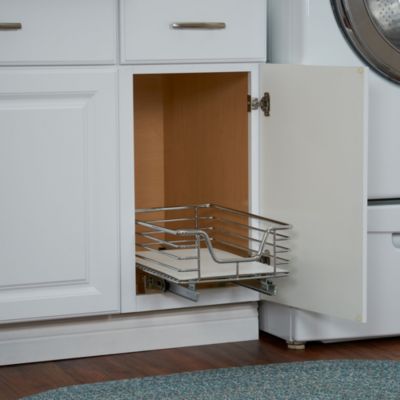 Design Trend 11.5" Standard Depth 1-Tier Single Sliding Under Cabinet Shelf